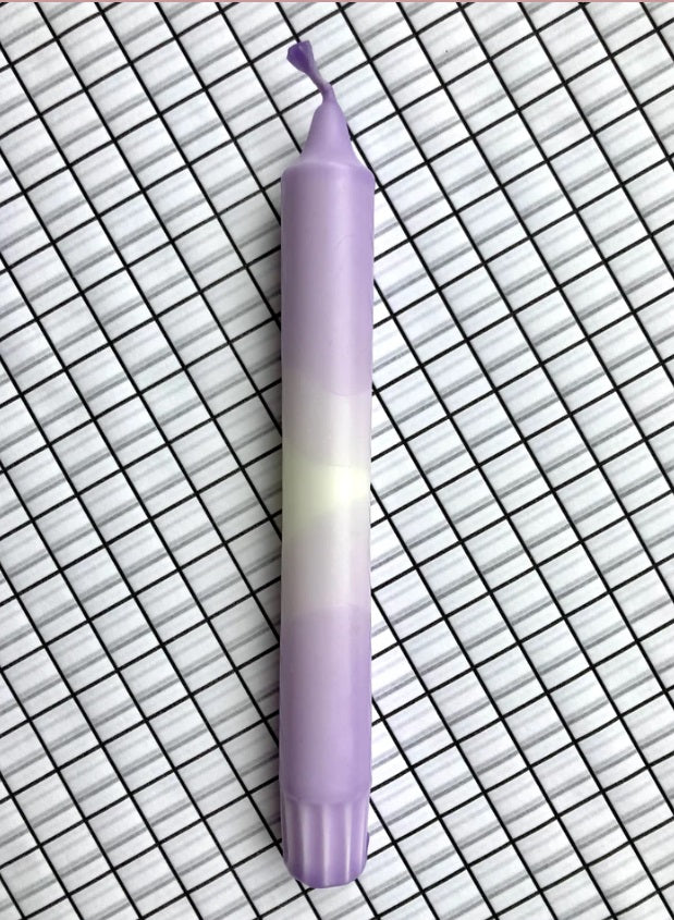 Dip dye dinerkaars - Purple Rain