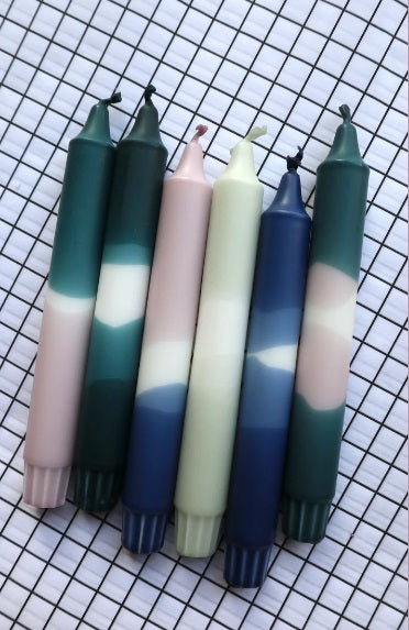 Dip Dye kaars - Forest set