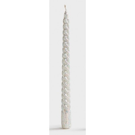 Dinerkaars - Swirl zilveren glitters