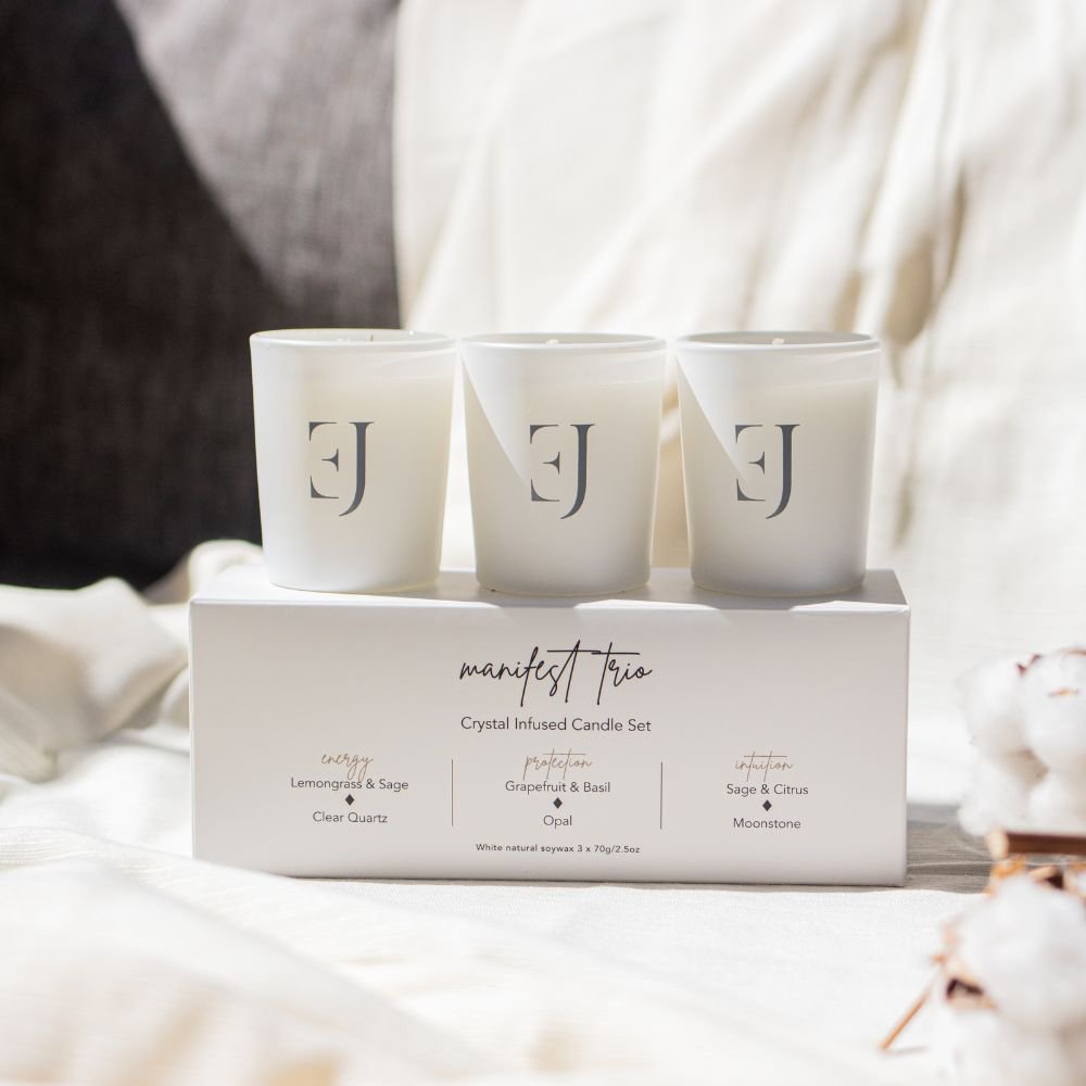 Manifest kaarsen - set van 3 - Wit