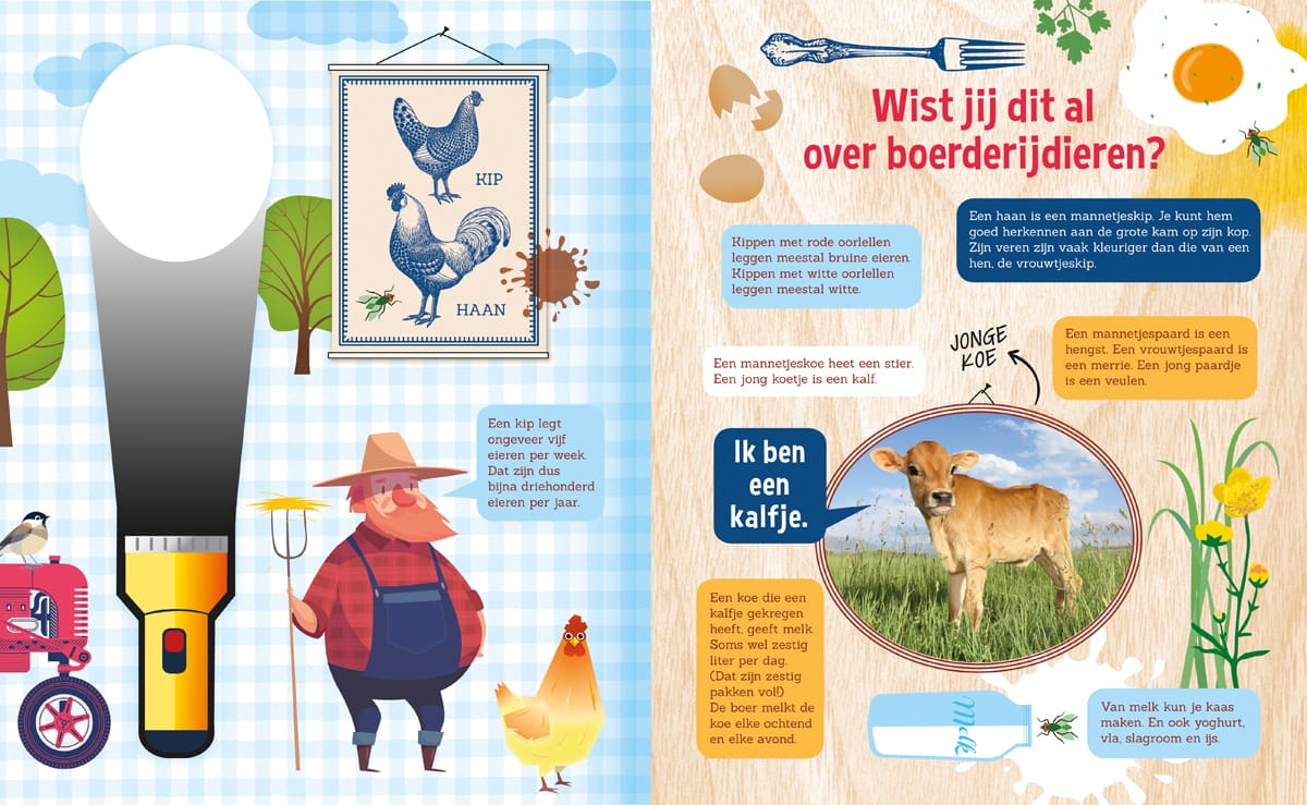 Kinderboek - Speuren op de Boerderij