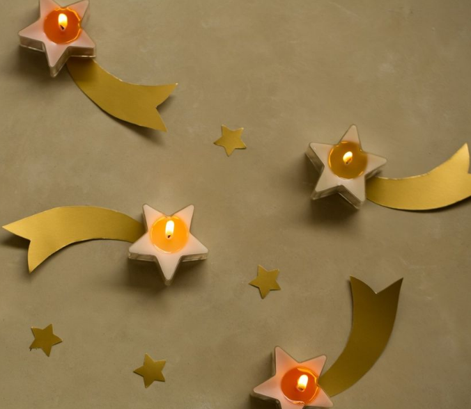 Sterwaxinelichtjes - Vanilla