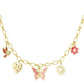 Bedelketting nature calls - goud roze